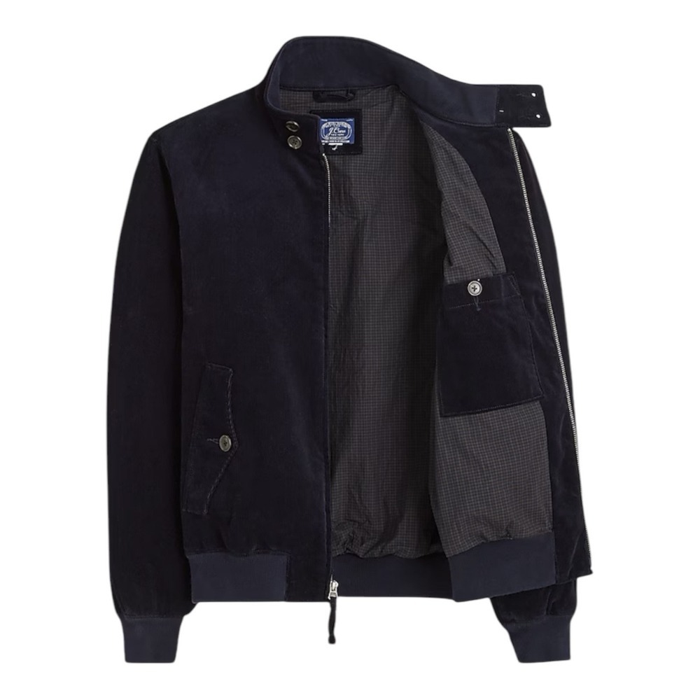 J Crew Harrington jacket in cotton corduroy Men's XL‎ Rich Navy - Picture 2 of 10